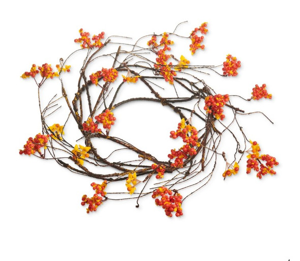 14" Bittersweet Vine Candle Ring