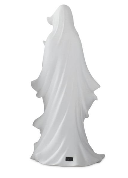 24.25" White Draped Ghost LED w/Timer