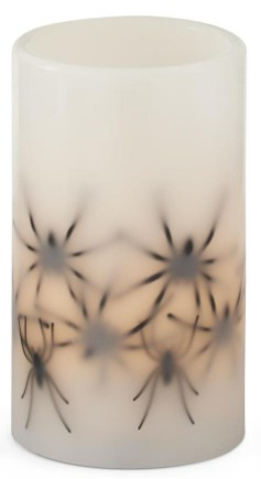 5" Spider Wax LED Flicker Candle w/Timer