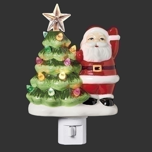 6" Vintage Santa Night Light