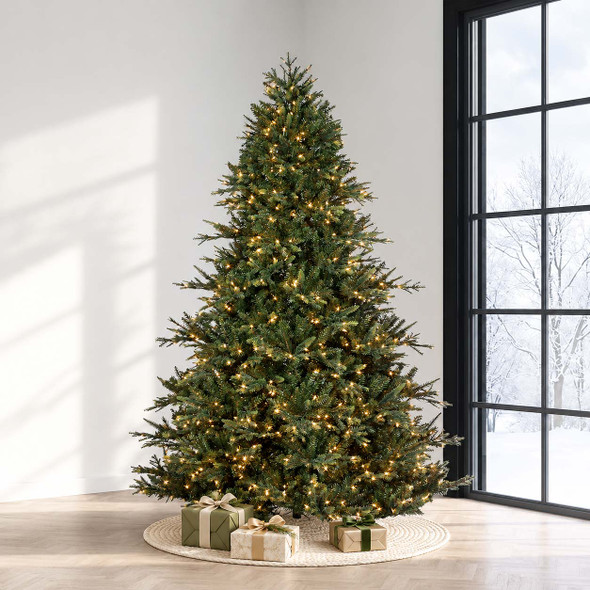 9' Deluxe Geneva Fir Tree-ColorChange 3mm LED PowerPole