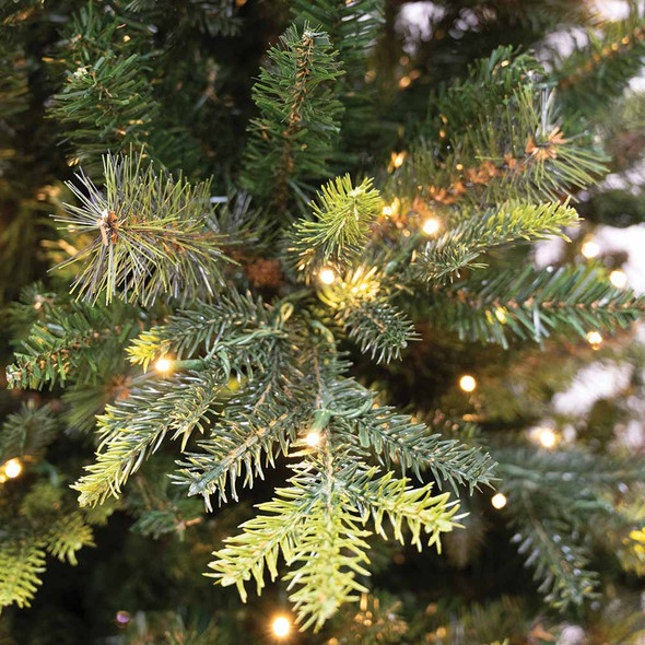 12' Slim Geneva Fir Tree-ColorChange 3mm LED PowerPole