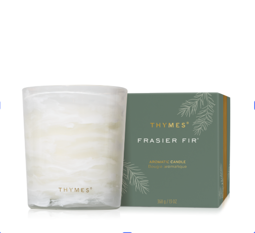 Thymes Frasier Fir Tidings Boxed Candle 13 oz.
