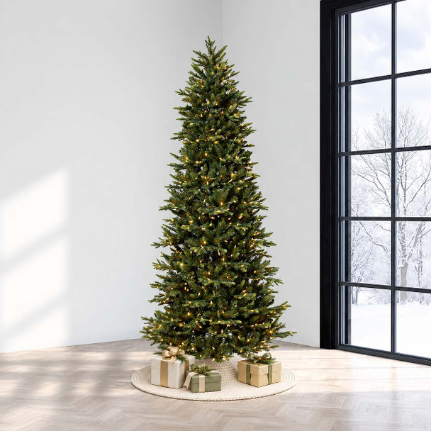 7.5' Slim Geneva Fir Tree - Unlit 
