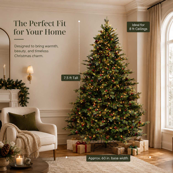 9' Deluxe Santa Fe Tree - ColorChange LED