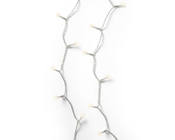 LED Durawise Warm White Battery Operated 192 Count Light Set 47 ft. with Transparent Wire 