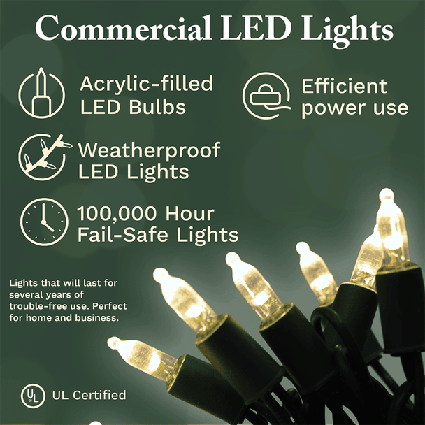 20' Slim Tower Tree - Clear LED 