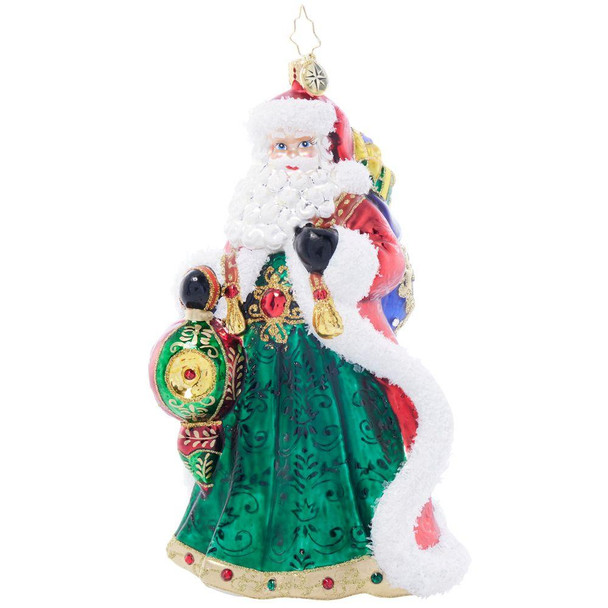 Radko Santa's Sparkling Keepsake Ornament 