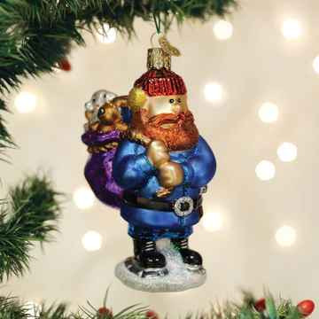 Old World Yukon Cornelius Glass Christmas Ornament 