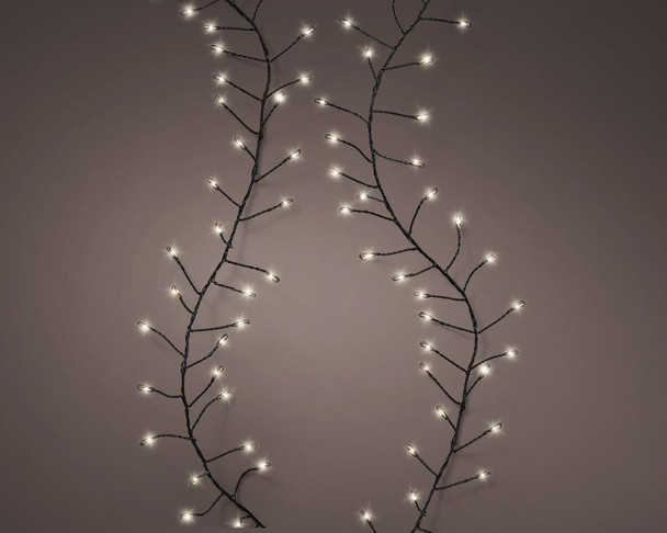 LED Micro Warm White 480 Lights 19.7 ft. Compact Light Set with Black Wire 