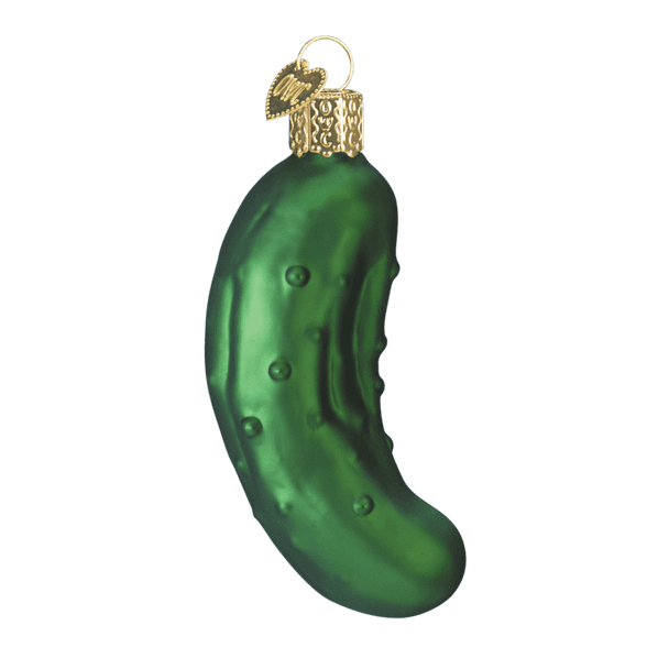 Old World Pickle Glass Christmas Ornament 