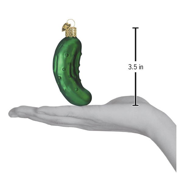 Old World Pickle Glass Christmas Ornament 