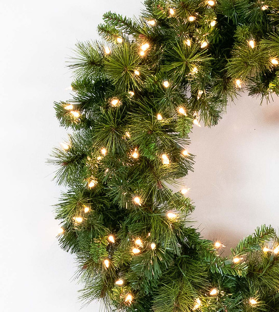 18' X 14" Brighton Pine Garland - Clear