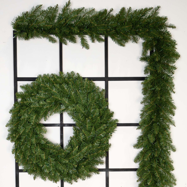 18' X 14" Ashton Spruce Garland - Unlit