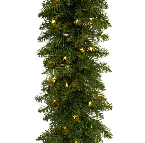 18' X 14" Ashton Spruce Garland - Clear LED 18' X 14" Ashton Spruce Garland - Clear LED