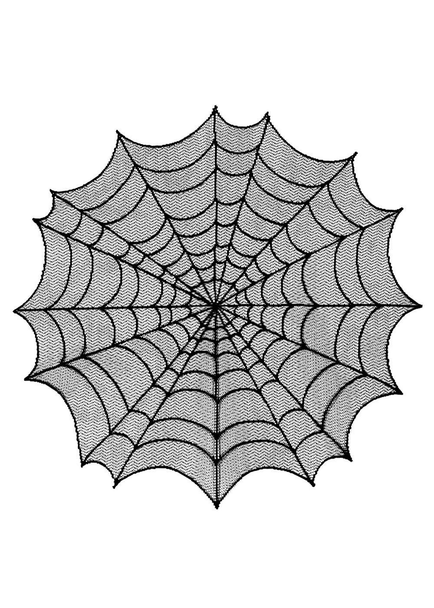 Spider Web Round Table Topper, 30" Black