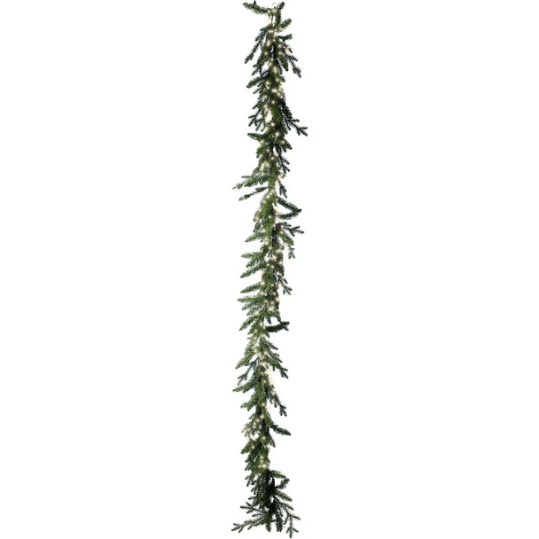 Micro LED Warm White Garland 240 Light Set 9.8 ft with Green Wire