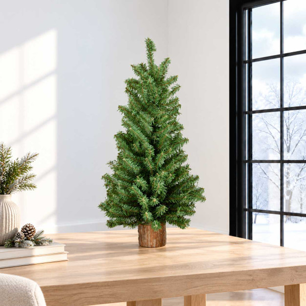 24" UNLIT CANADIAN PINE