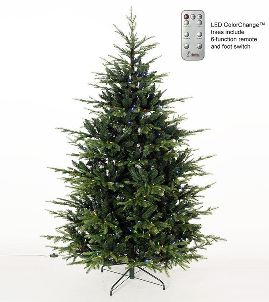 9' Western Balsam Tree - ColorChange 3mm LED w/ Bulb Caps