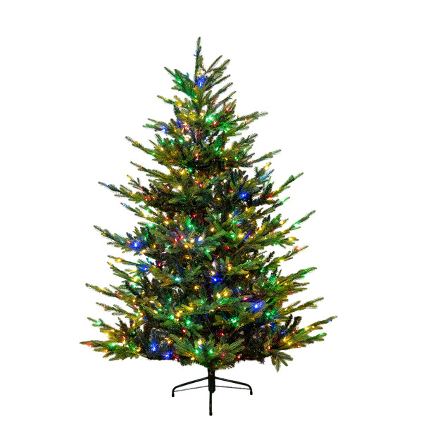 9' Western Balsam Tree - ColorChange 3mm LED w/ Bulb Caps