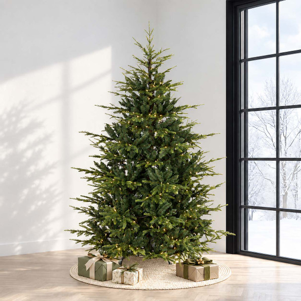 9' Western Balsam Tree - ColorChange 3mm LED w/ Bulb Caps