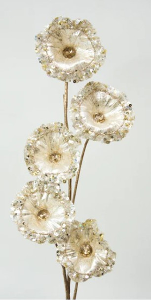 32" Ivory Crystal Pod Ivory