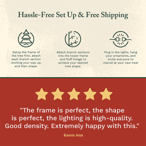 30' Tower TREE complete kit - CLEAR LED