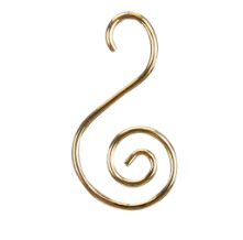 Old World Set of 24 Gold S-Hook Ornament Hanging Hook