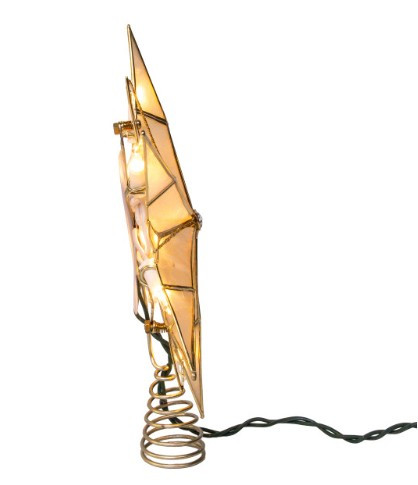 12-Point Capiz Star Tree Topper 10/Lt.