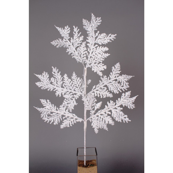 19" White Iridescent Incense Cedar Spray