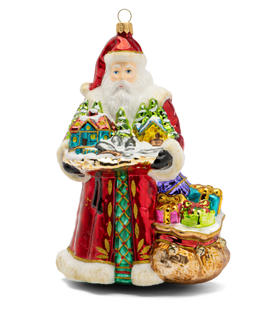 Huras Family Santa's Handmade Village European Blown Ornament