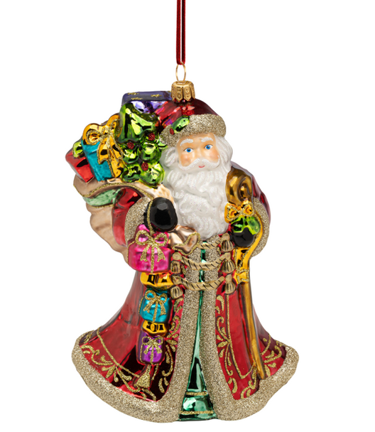 Huras Family The Country Santa European Blown Ornament
