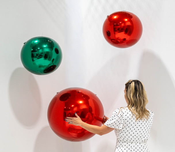 Christmas Red Inflatable Ornament 15.75"