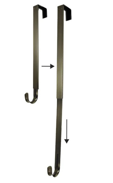 Antique Brass Adjustable Wreath Hanger 20lb max