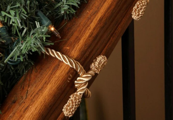 Gold Decorative Ties 16", 6-Pack