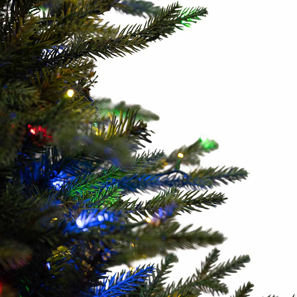 7.5' Cumberland Fir Tree-ColorChange 3mm LED PowerPole