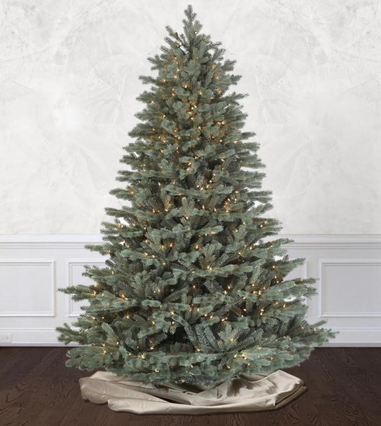 7.5' Savoy Blue Spruce Tree-ColorChange 3mm LED PowerPole