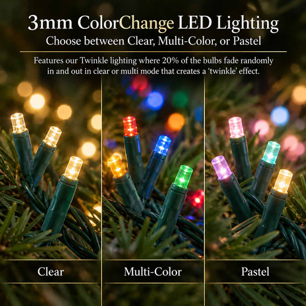 9' Stockton Spruce Tree-ColorChange 3mm LED PowerPole