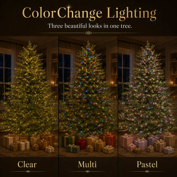 6.5' Victorian Fir Tree-ColorChange 3mm LED PowerPole