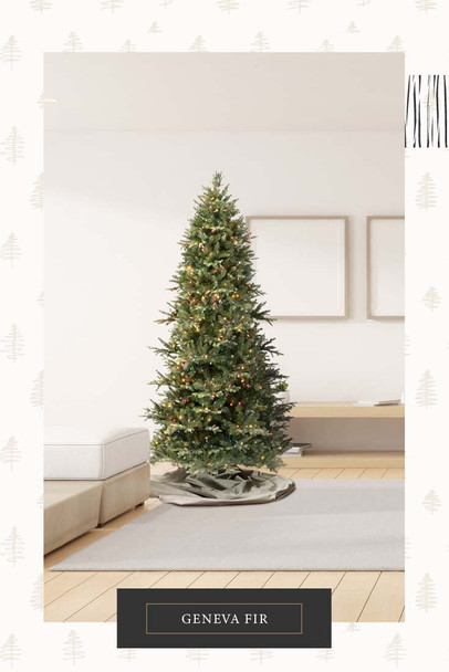 7.5' Geneva Fir Tree-ColorChange 3mm LED PowerPole