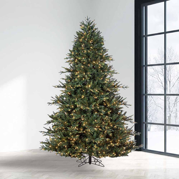 6.5' Deluxe Geneva Fir Tree-ColorChange 3mm LED PowerPole
