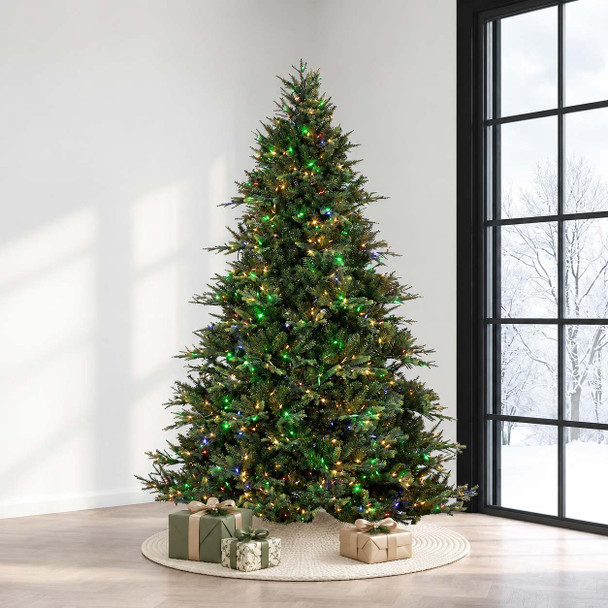 10' Deluxe Geneva Fir Tree-ColorChange 3mm LED PowerPole