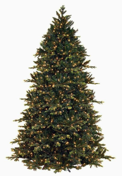 12' Deluxe Geneva Fir Tree-ColorChange 3mm LED PowerPole