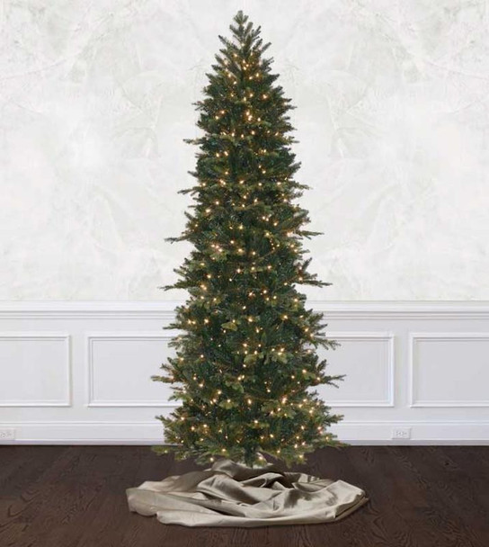 12' Slim Geneva Fir Tree-ColorChange 3mm LED PowerPole