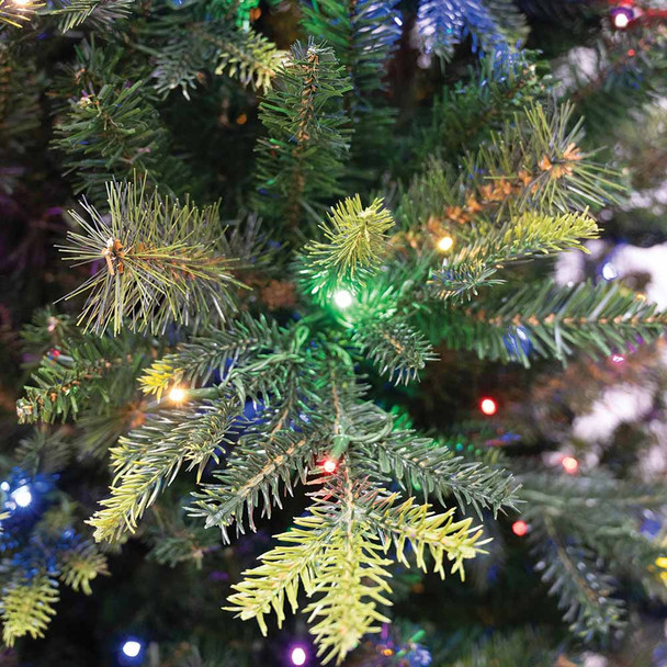 12' Slim Geneva Fir Tree-ColorChange 3mm LED PowerPole