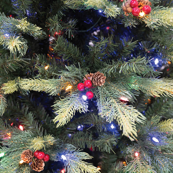 9' Slim Santa Fe Tree-ColorChange 3mm LED PowerPole
