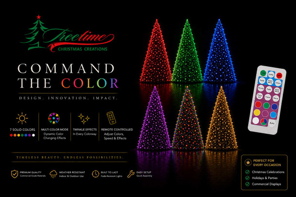 18' Slim Tower Tree-RGB LED