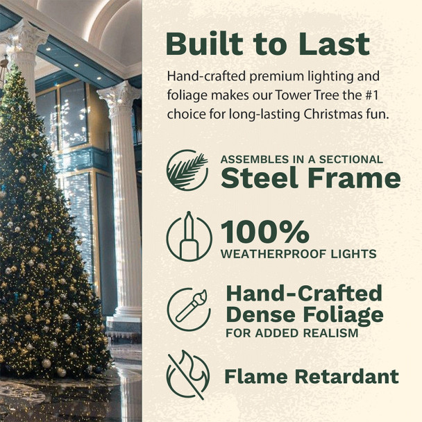 20' Slim Tower Tree-RGB LED