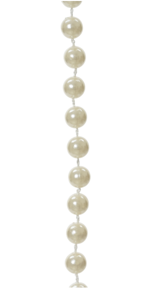 Bead Garland Shiny Pearl Shatterproof 33'