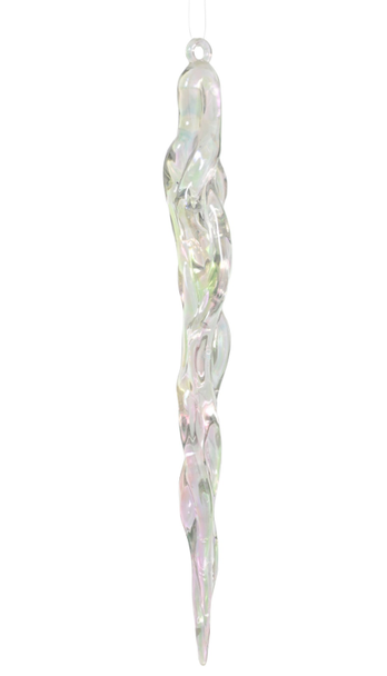 Iridescent Icicle Plastic 7.3"